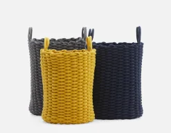 BROCK set of 3 cotton rope baskets