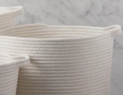 BROOKE set of 3 cotton rope baskets