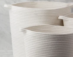 BROOKE set of 3 cotton rope baskets
