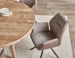 BYRON swivel dining armchair