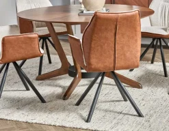BYRON swivel dining armchair