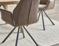 BYRON swivel dining armchair
