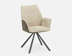 BYRON swivel dining armchair