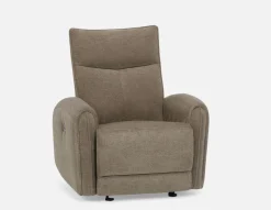 CALVERO contemporary power-reclining loveseat with usb port