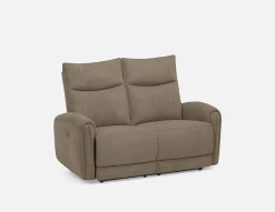 CALVERO contemporary power-reclining loveseat with usb port