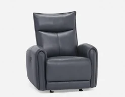 CALVERO contemporary power-reclining loveseat with usb port