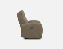 CALVERO contemporary power-reclining loveseat with usb port