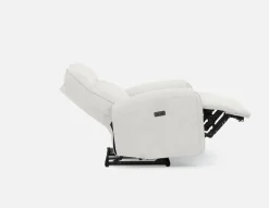 CALVERO contemporary power-reclining loveseat with usb port