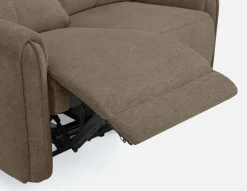 CALVERO contemporary power-reclining loveseat with usb port