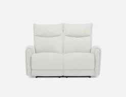 CALVERO contemporary power-reclining loveseat with usb port