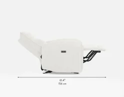 CALVERO contemporary power-reclining and glider armchair with usb port