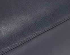 CALVERO contemporary power-reclining and glider 100% leather armchair with usb port
