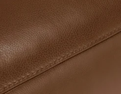 CALVERO contemporary power-reclining and glider 100% leather armchair with usb port