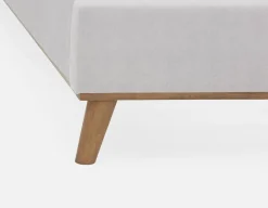 CARME mid-century modern tufted upholstered queen size bed