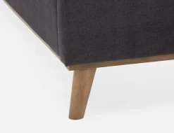 CARME mid-century modern tufted upholstered queen size bed