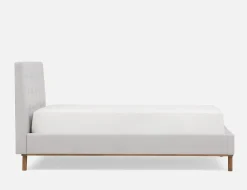 CARME mid-century modern tufted upholstered queen size bed