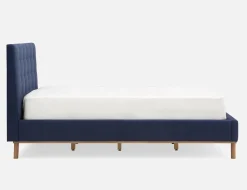 CARME mid-century modern tufted upholstered king size bed