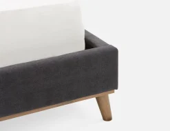 CARME mid-century modern tufted upholstered king size bed