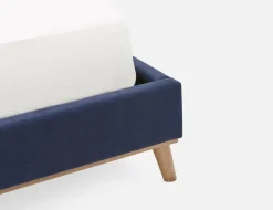 CARME mid-century modern tufted upholstered king size bed