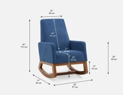 CEDRICK mid-century modern rocking armchair