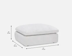 CHABLIS luxurious ottoman