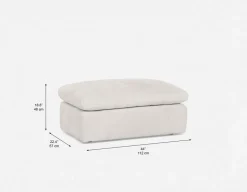 CHABLIS luxurious ottoman 44