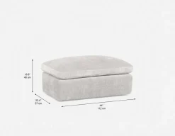 CHABLIS luxurious ottoman 44