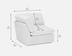 CHABLIS modular corner sofa customize to fit your space