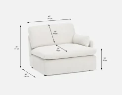 CHABLIS modular sofa right arm customize to fit your space