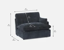 CHABLIS modular sofa right arm customize to fit your space