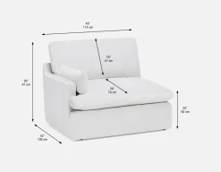 CHABLIS modular sofa with left arm customize to fit your space