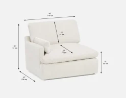 CHABLIS modular sofa with left arm customize to fit your space