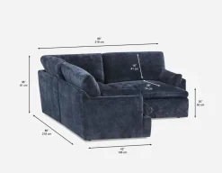 CHABLIS 3-pc modular interchangeable sofa