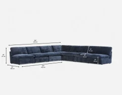 CHABLIS 7-pc modular interchangeable sofa