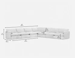 CHABLIS 7-pc modular interchangeable sofa