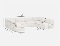CHABLIS 8-pc modular interchangeable sofa
