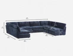 CHABLIS 8-pc modular interchangeable sofa