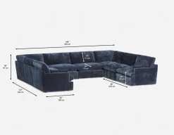 CHABLIS 8-pc modular interchangeable sofa