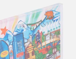 CITY YVR acrylic shadow box art 85 x 110 cm