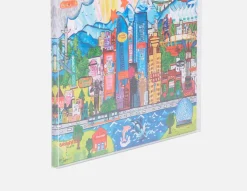 CITY YVR acrylic shadow box art 85 x 110 cm