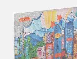 CITY YVR acrylic shadow box art 85 x 110 cm