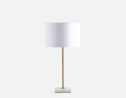 CLEARA marble base table lamp 57 cm height