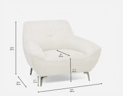 CLOVIS modern style armchair