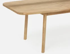 DALTON rustic farmhouse extendable acacia wood dining table 180cm