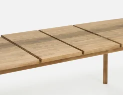 DALTON rustic farmhouse extendable acacia wood dining table 180cm
