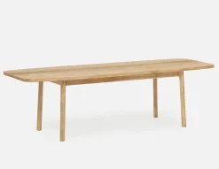 DALTON rustic farmhouse extendable acacia wood dining table 180cm