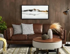 DAMIAN wood veneer lift-top coffee table with storage 84 cm