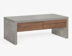 DAMIAN wood veneer lift-top coffee table with storage 84 cm