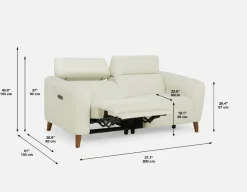 DAWN modern contemporary power-recliner sofa