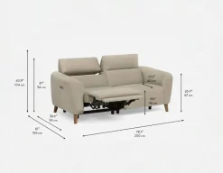 DAWN modern contemporary power-recliner sofa